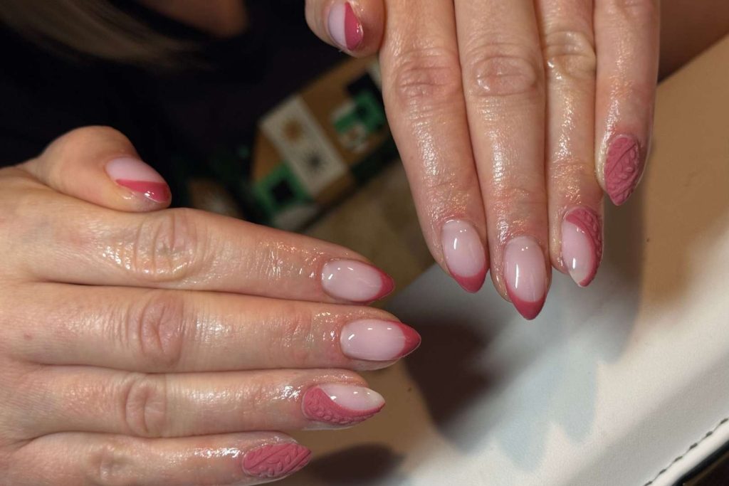 gainage sur ongles, réalisé par LM Beauty, spécialiste de la pose d'ongles à valenciennes
